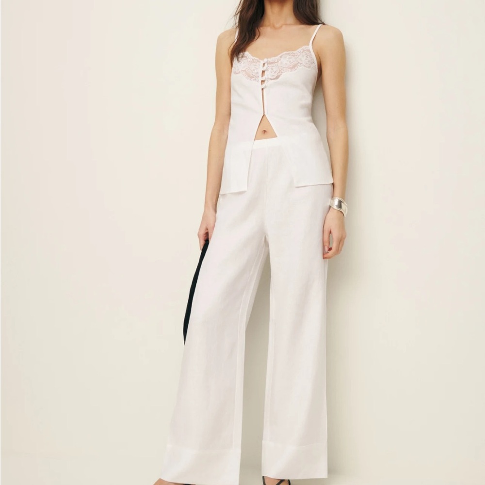 Reformation white linen set